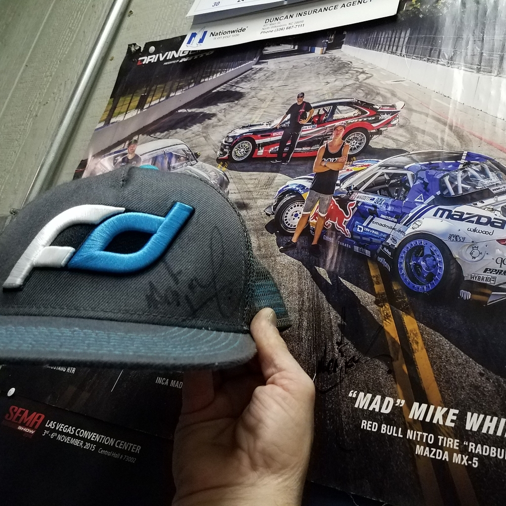 Formula drift hat autographed